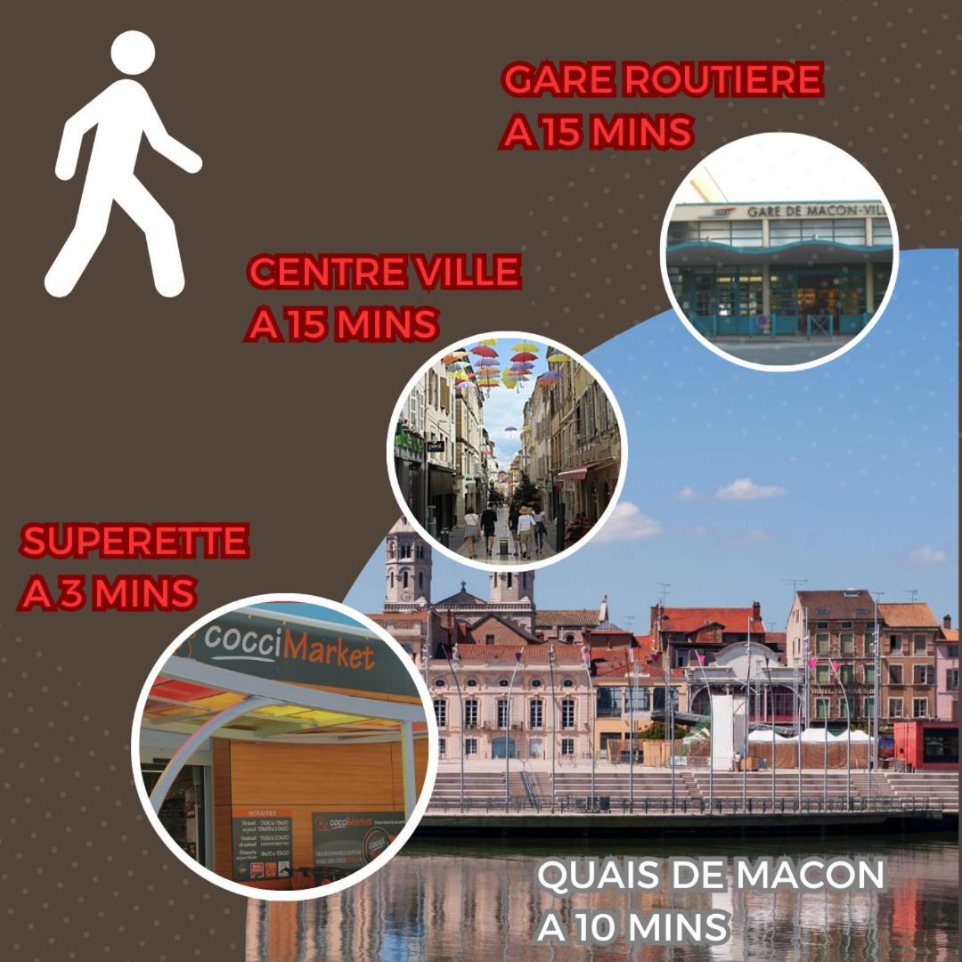 Le Contemporain Apartment Saint-Laurent-sur-Saone Luaran gambar